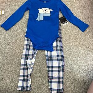 Okie Dokie Baby Boys 2-pc. Crew Neck Long Sleeve Bodysuit Set - 24M